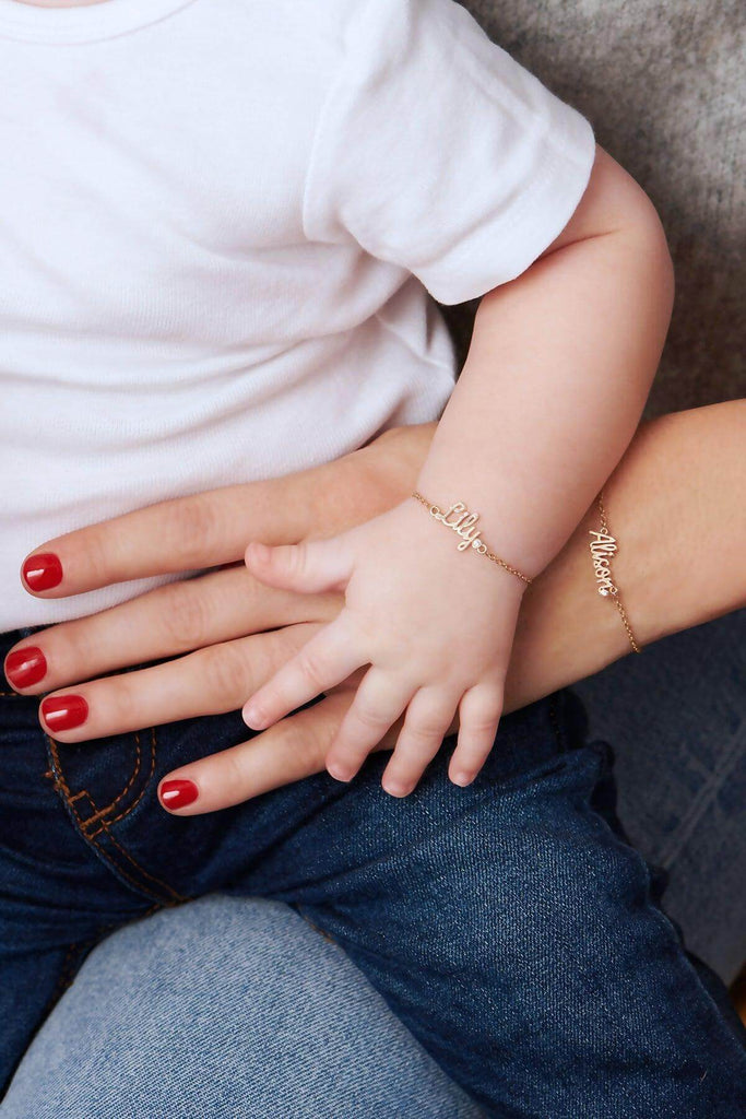 custom word baby bracelet trendolla jewelry